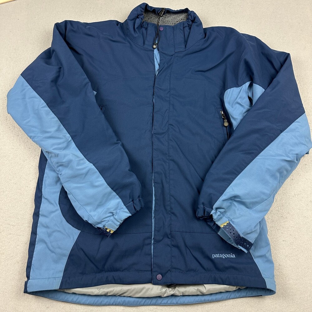 Vintage Patagonia Technical Alpine Shell Jacket Men Medium Blue R Zip Lining M
